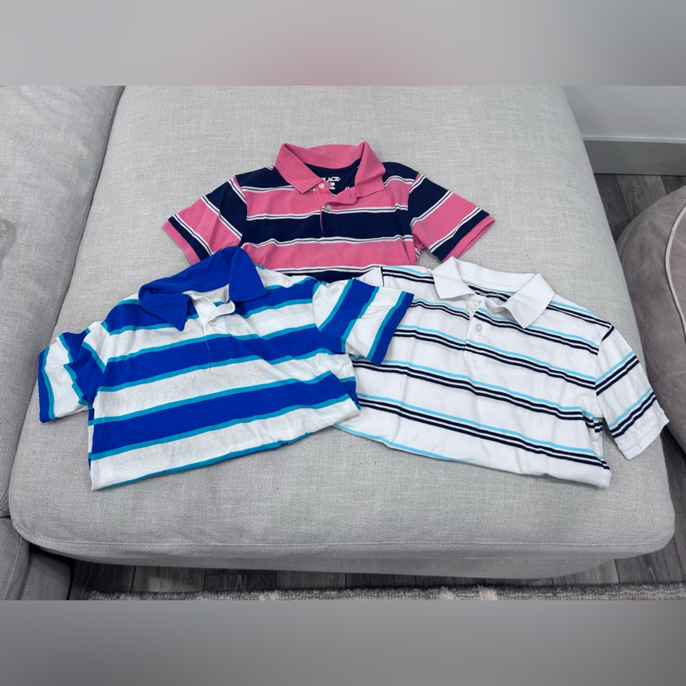 Children’s Place size 10/12 boys polo shirts short sleeve bundle lot of 3
